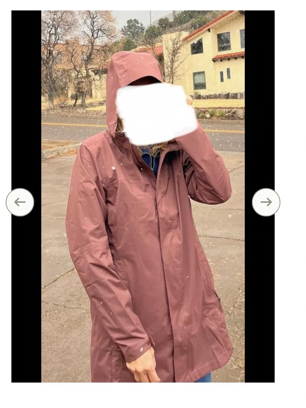 REI Rainier Long Line Rain Jacket - Women's. Color: Rust - Picture 7 of 7